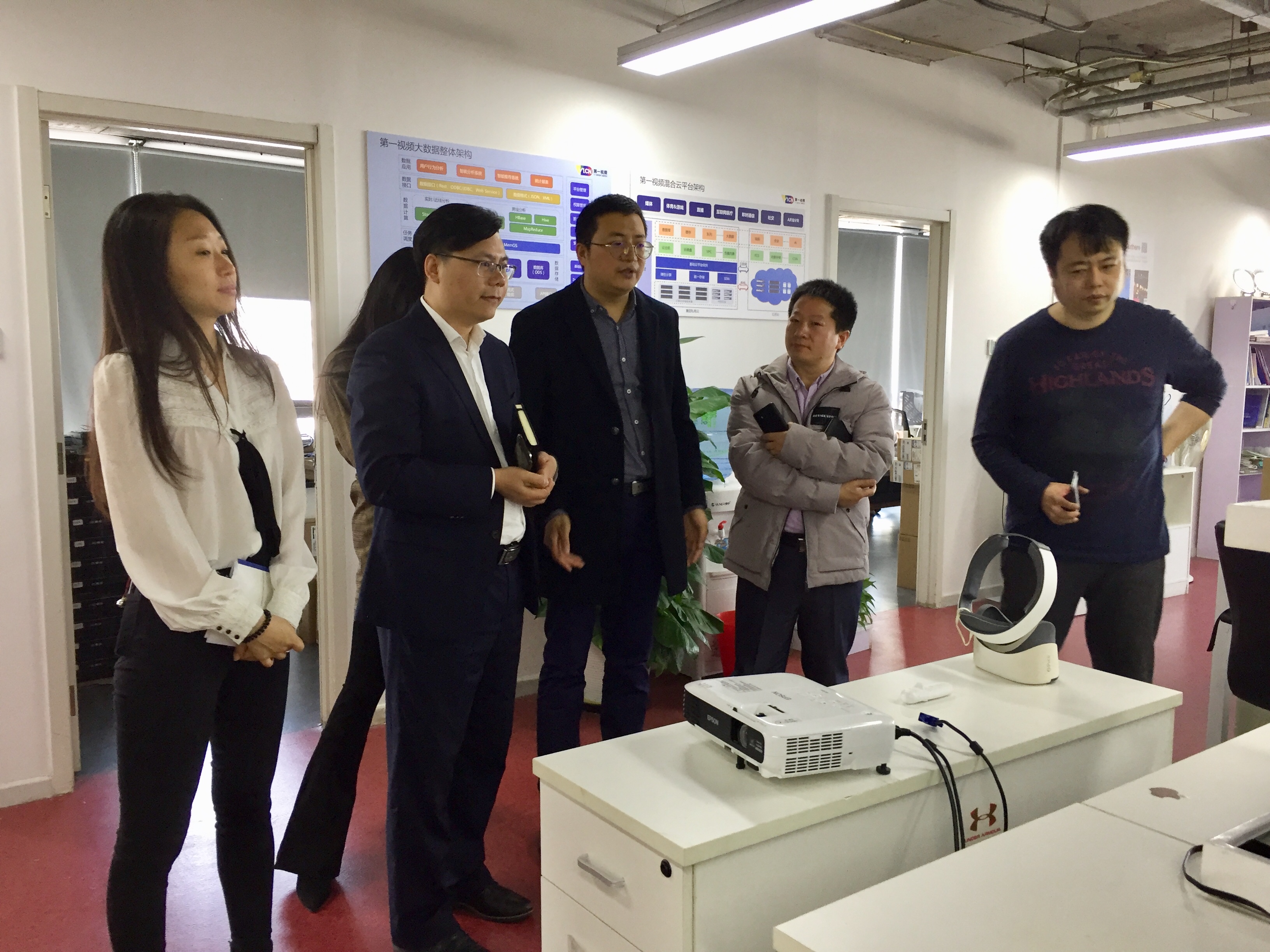 朝陽區(qū)總部企業(yè)聯(lián)合會(huì)熊申坤秘書長一行走訪第一視頻集團(tuán)(圖4)